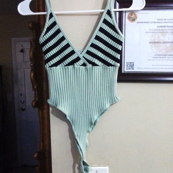 Vintage Y2K "Wayne Rogers" women's new silk spandex ribbed  blend bodysuit small - Picture 1 of 4